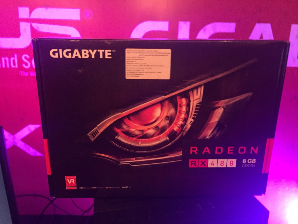 Packaging of the AMD Radeon RX/480 Card